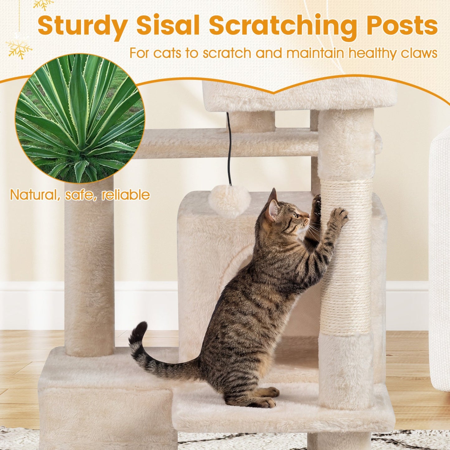 52 Inch Cat Tree for Indoor Cats