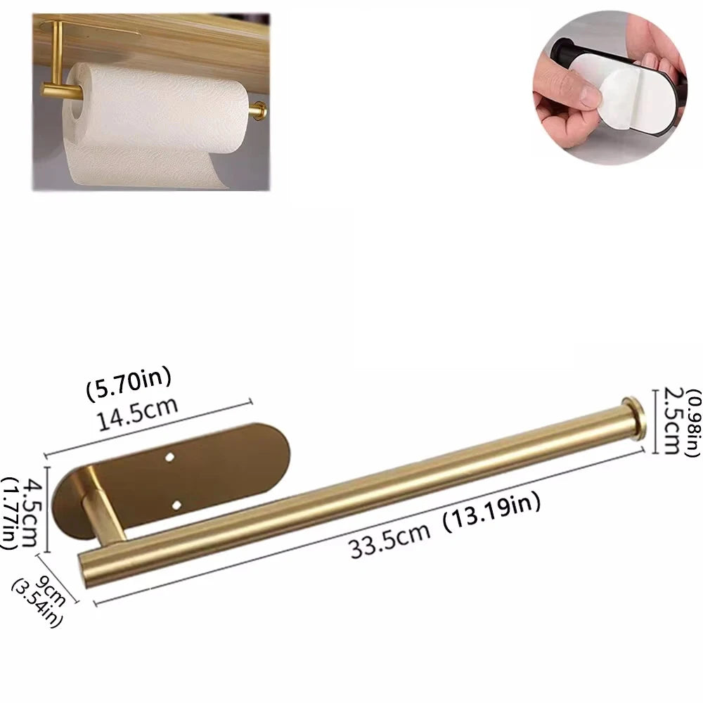 Adhesive Paper Towel Rack