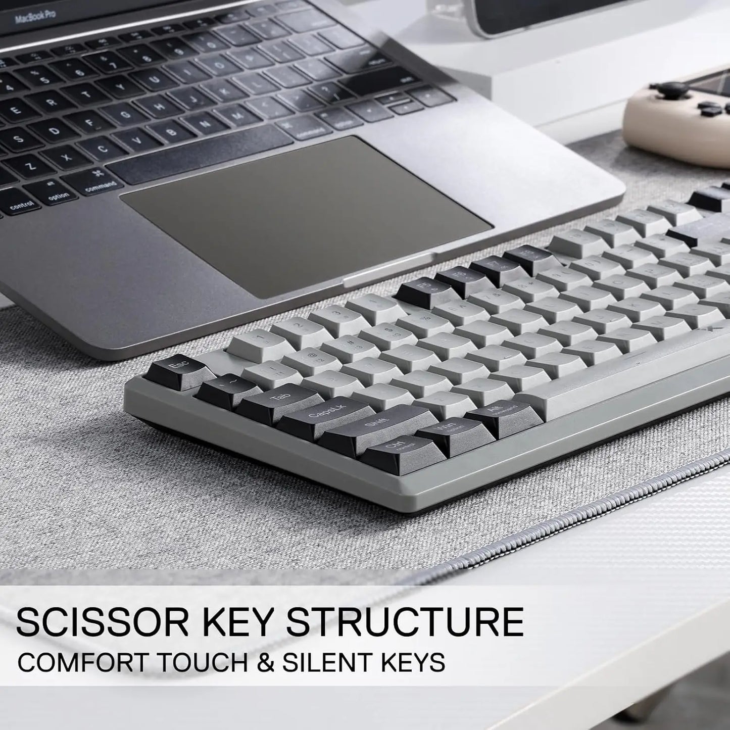 Redragon Low-Profile 2.4G BT Wireless Quiet Keystroke Keyboard