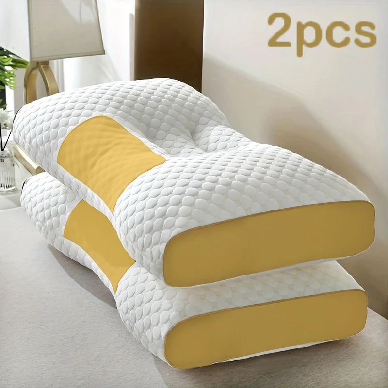 2pcs Ergonomic Orthopedic Contour Support Pillow