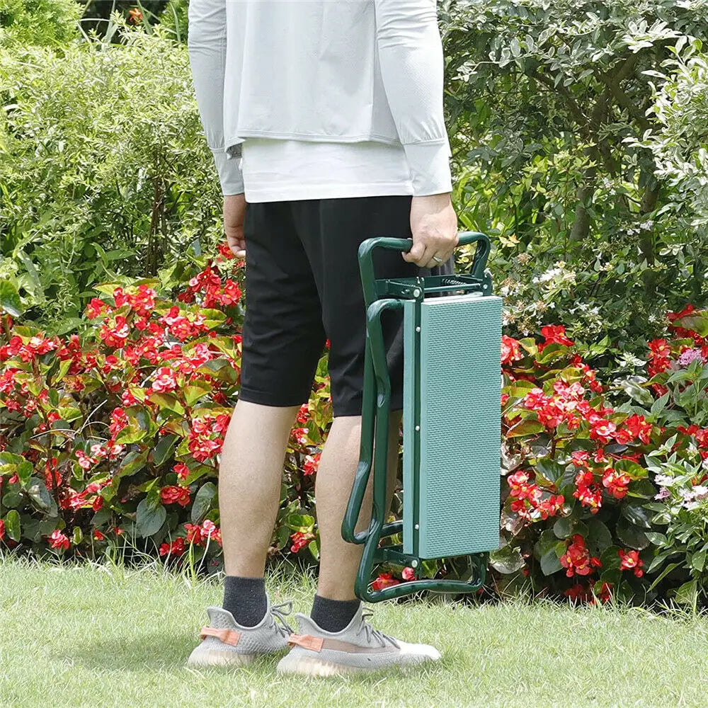 Portable heavy duty gardening seat up to 330 lbs