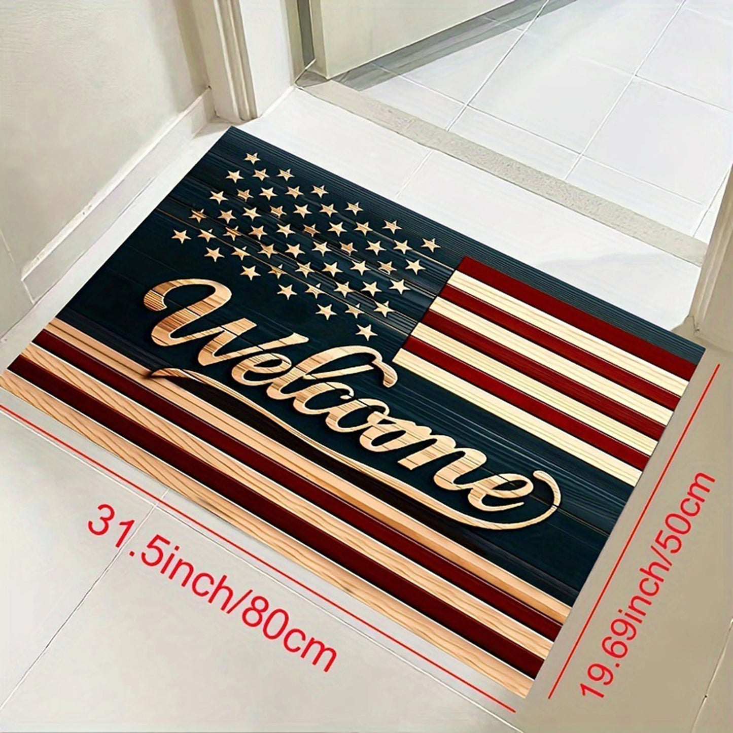 Patriotic Welcome Mat