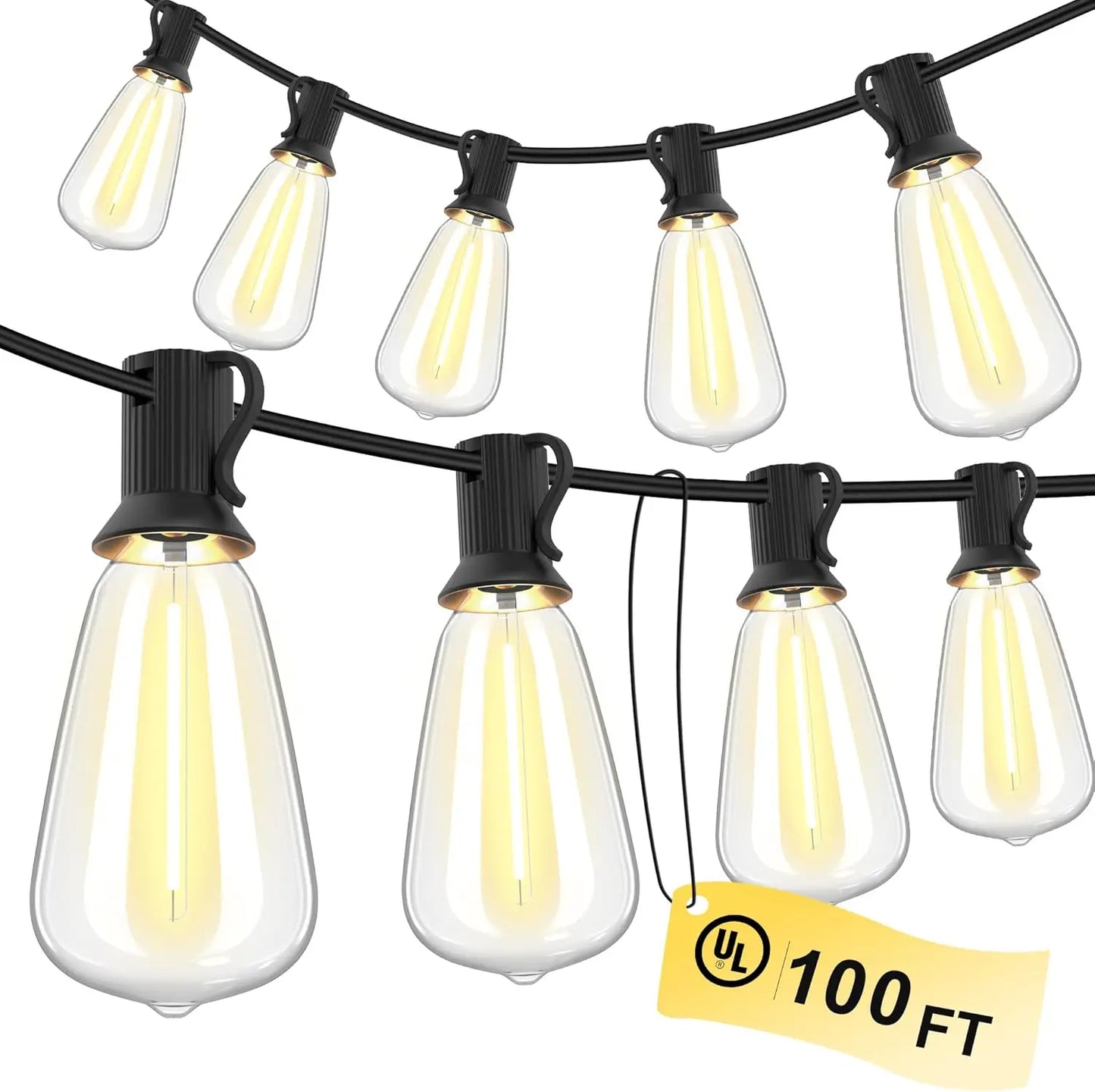 150FT Dimmable LED Patio String Lights