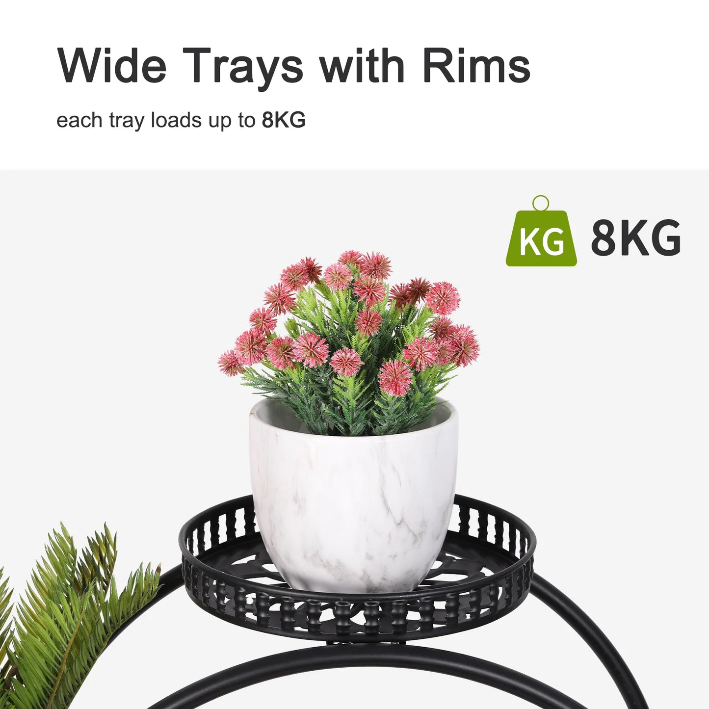 4 Layer 6 Pots Flower Holder/Plant Stand