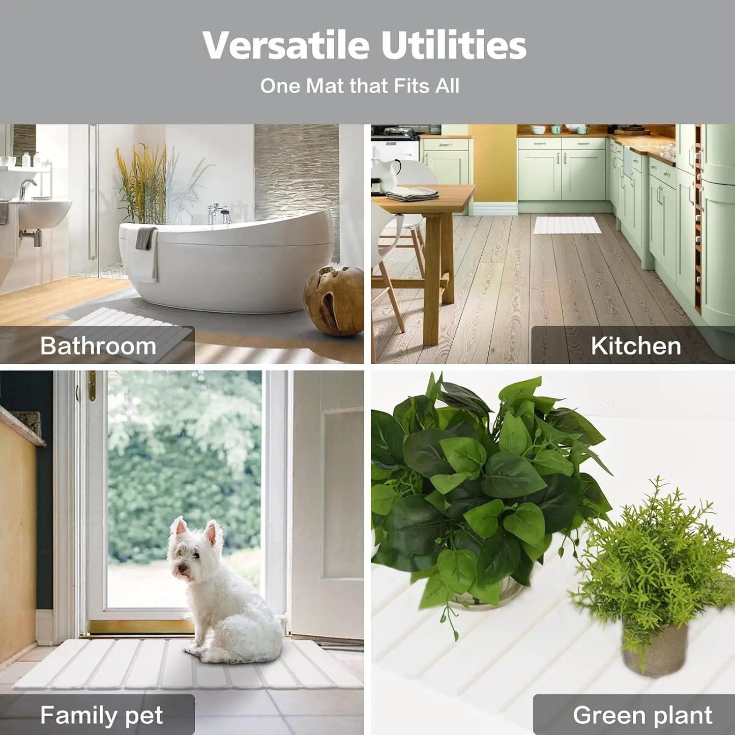Foldable Diatomite Bath Mat