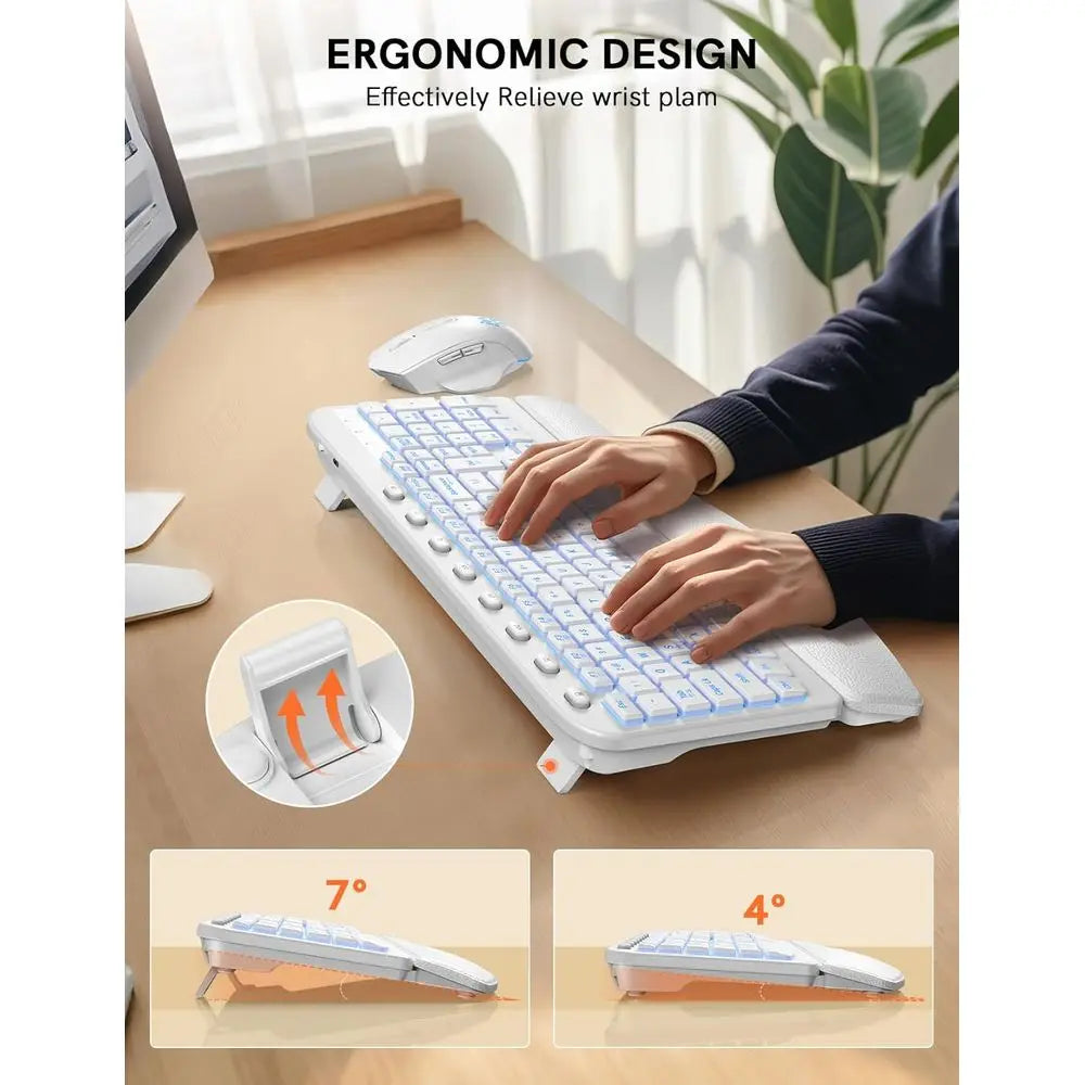 Wireless Ergonomic Keyboard and Mouse
