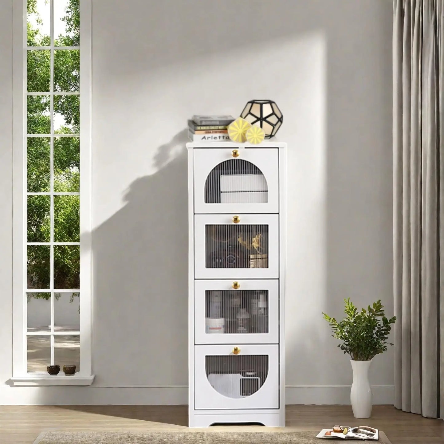 Freestanding Storage Cabinet with Drawers