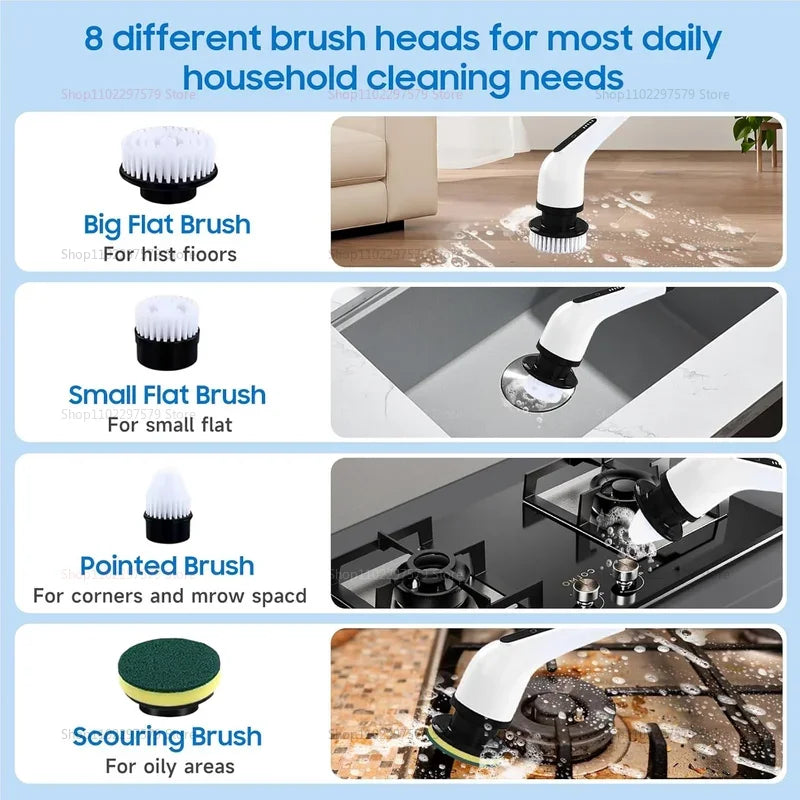 9 in 1 Electric Spin Scrubber