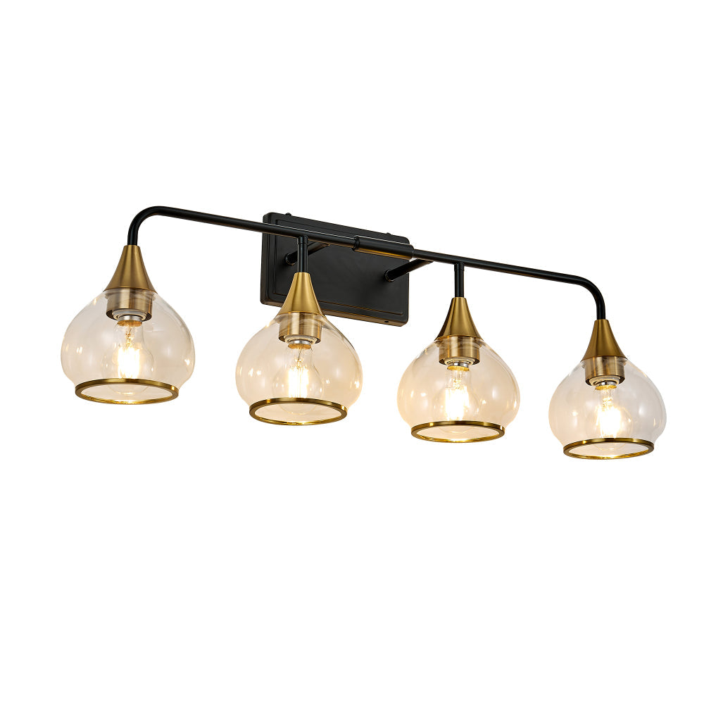 Black & Gold Vanity Wall Sconce