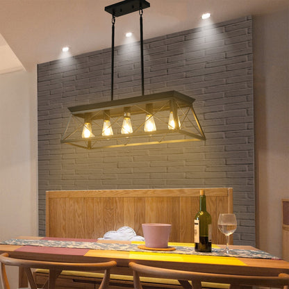 5-light Farmhouse Pendant Light