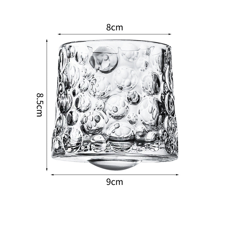 Hand drawn rotating whiskey glasses