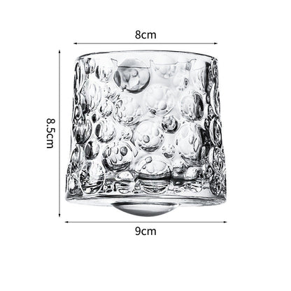 Hand drawn rotating whiskey glasses