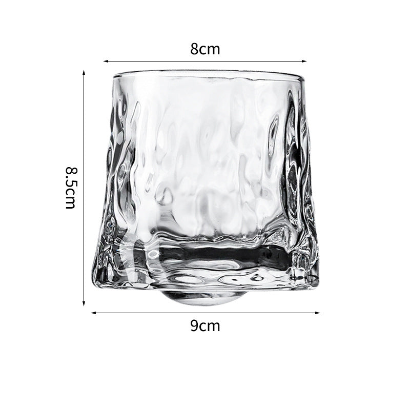 Hand drawn rotating whiskey glasses