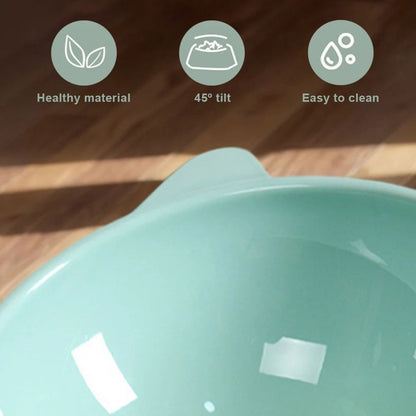 Tilted Elevated Pet Food Bowl