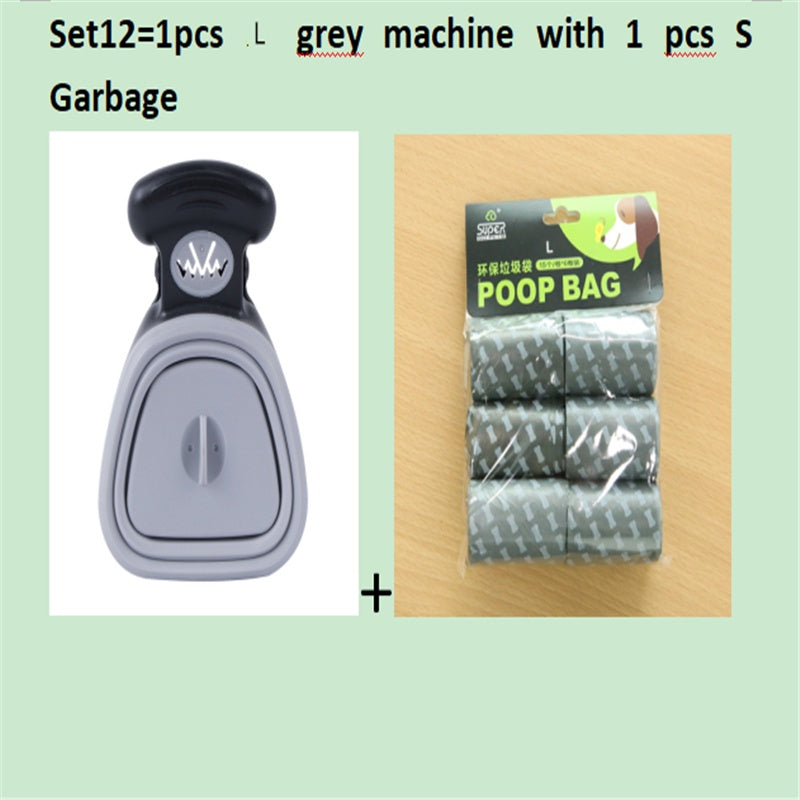 Travel Foldable Pooper Scooper With 1 Roll Compostable bags