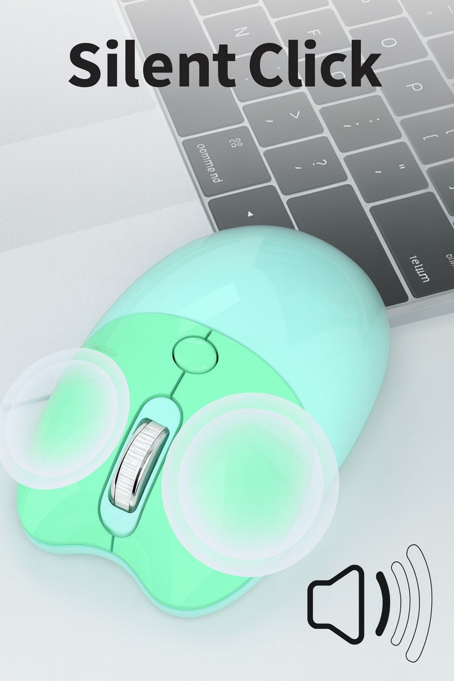 Wireless Keyboard & Mouse Combo - Silent Click
