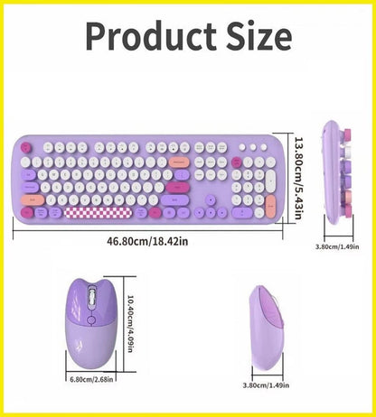 Wireless Keyboard & Mouse Combo - Silent Click