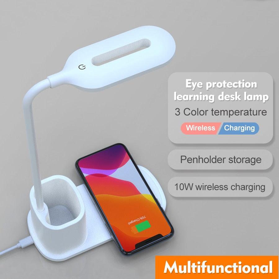 Wireless LED Desk Lamp with Eye Protection