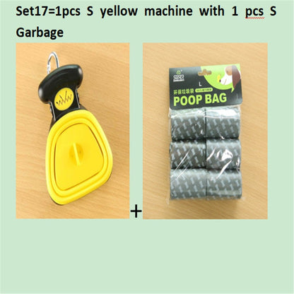 Travel Foldable Pooper Scooper With 1 Roll Compostable bags