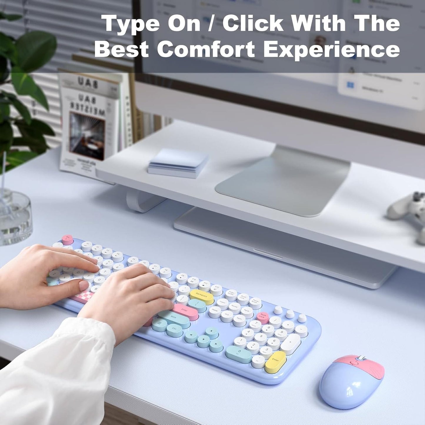Wireless Keyboard & Mouse Combo - Silent Click