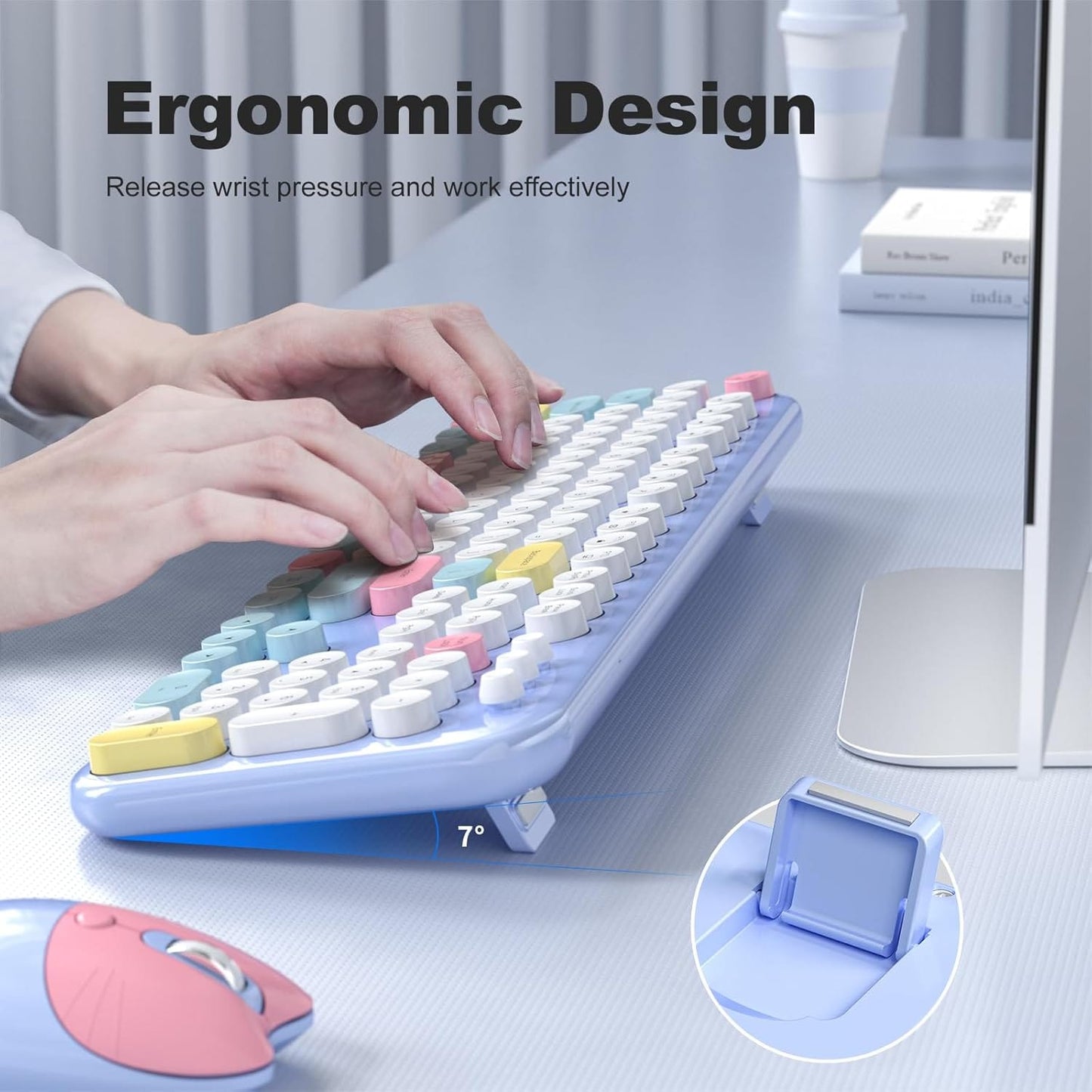 Wireless Keyboard & Mouse Combo - Silent Click