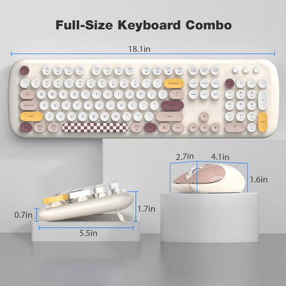Wireless Keyboard & Mouse Combo - Silent Click