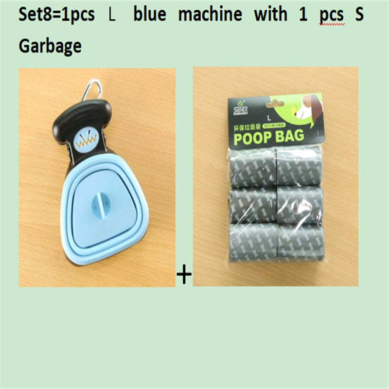 Travel Foldable Pooper Scooper With 1 Roll Compostable bags