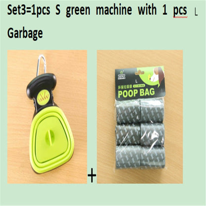 Travel Foldable Pooper Scooper With 1 Roll Compostable bags