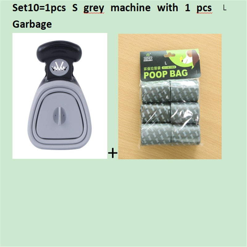 Travel Foldable Pooper Scooper With 1 Roll Compostable bags