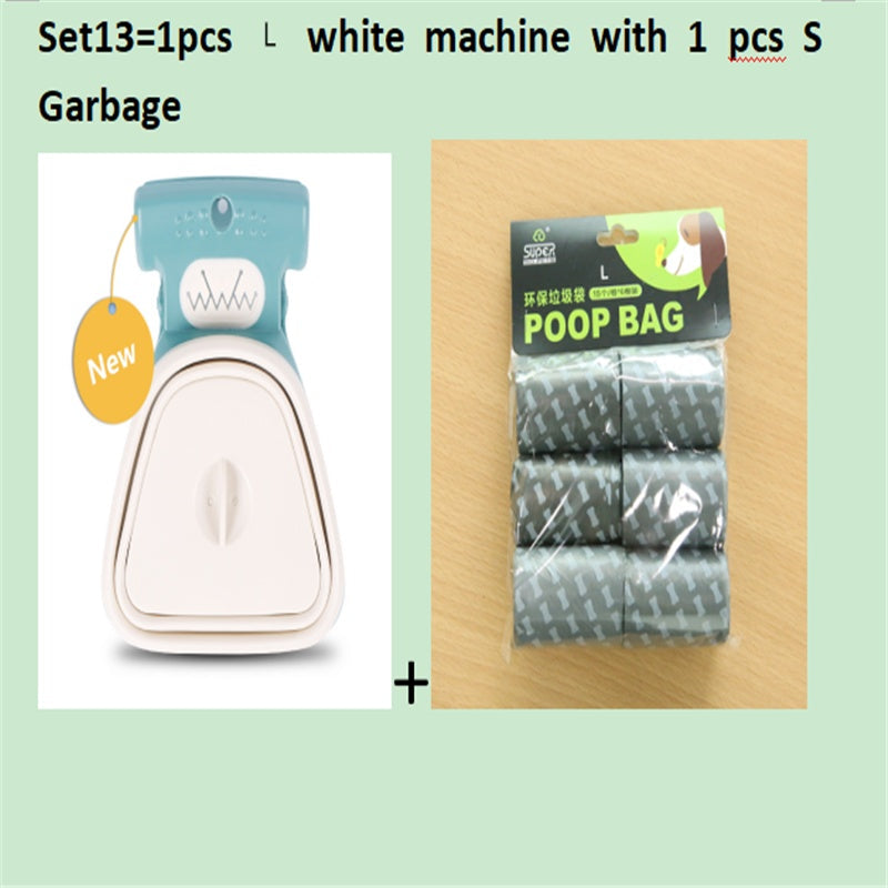 Travel Foldable Pooper Scooper With 1 Roll Compostable bags