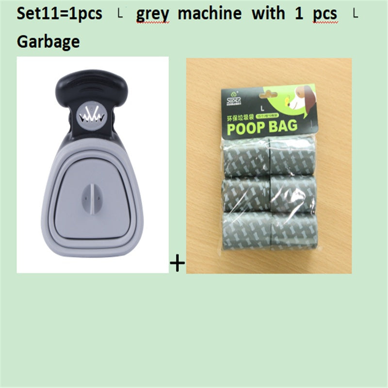 Travel Foldable Pooper Scooper With 1 Roll Compostable bags