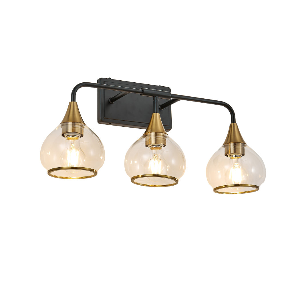 Black & Gold Vanity Wall Sconce