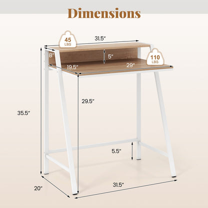 2 Tier Study Desk