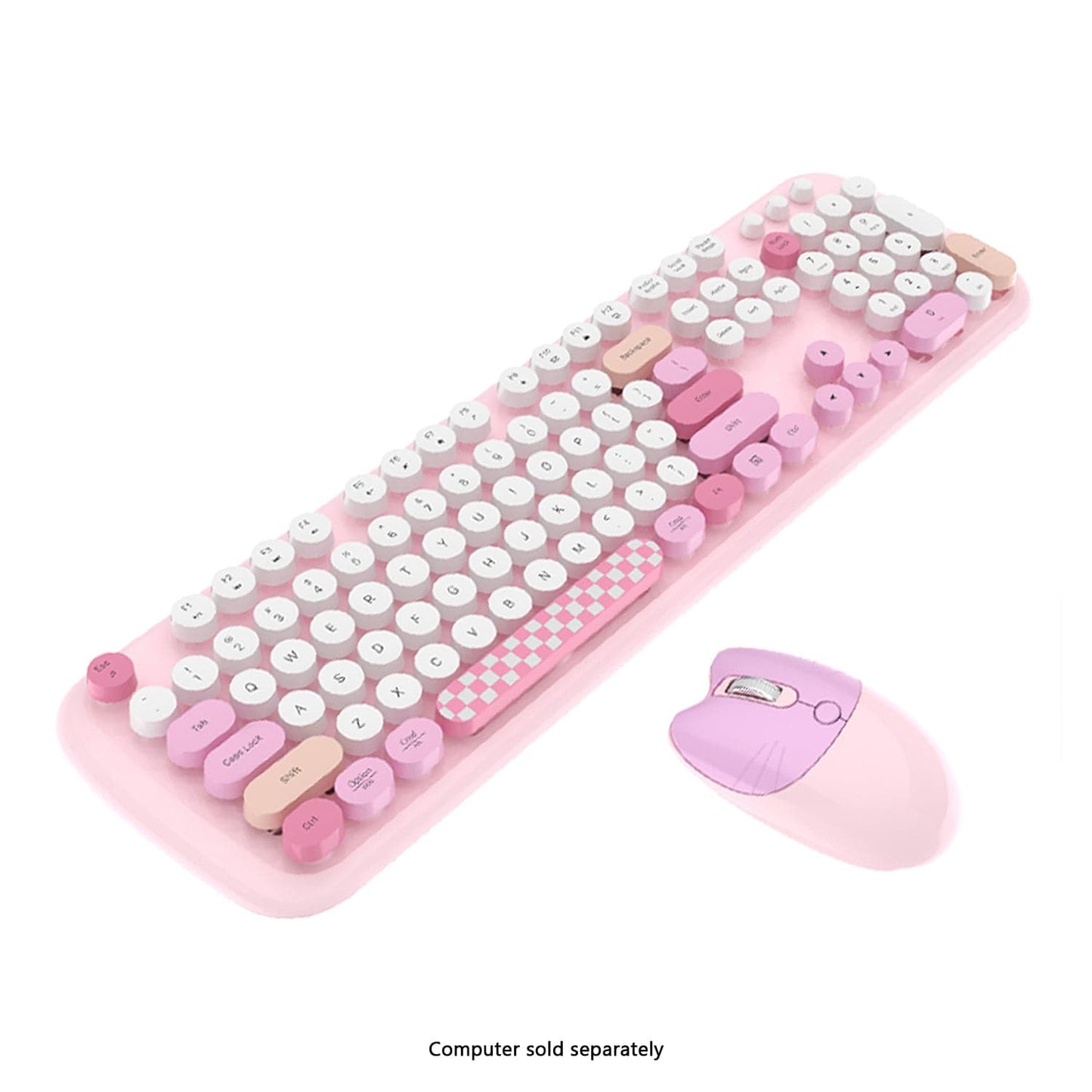 Wireless Keyboard & Mouse Combo - Silent Click