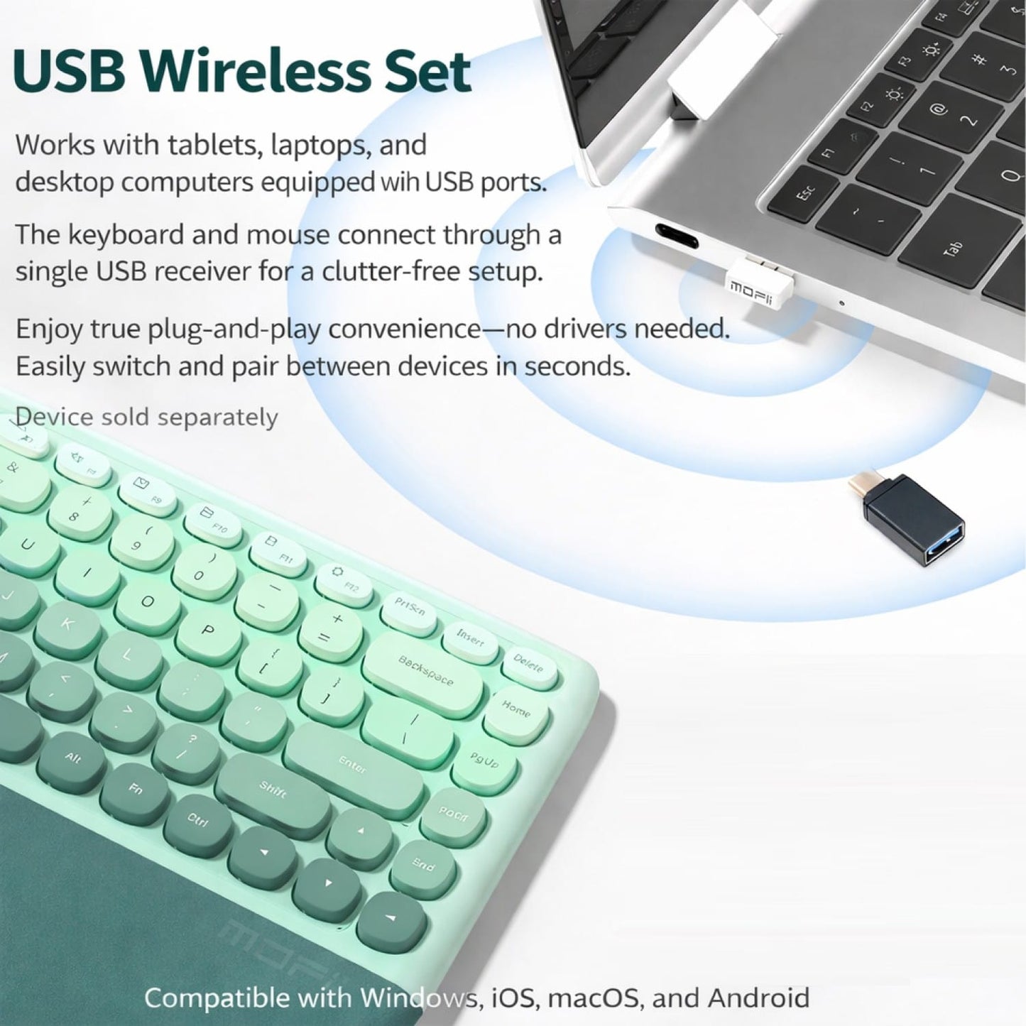 Wireless Keyboard & Mouse Combo