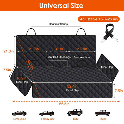 Dog Car Seat Cover Waterproof Scratch-proof