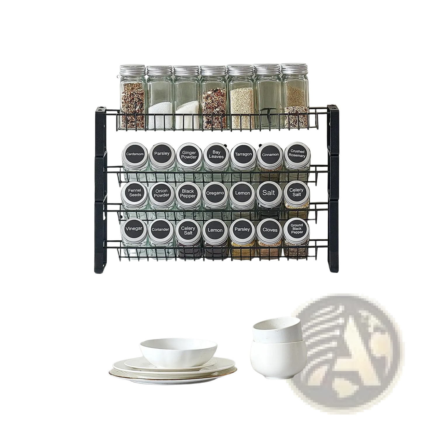 3-tier Metal Spice Rack Organizer