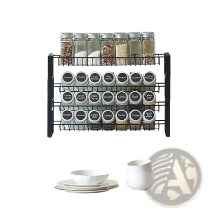3-tier Metal Spice Rack Organizer