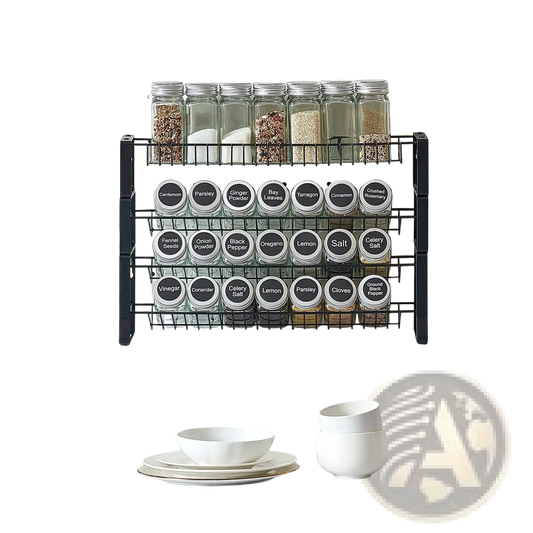 3-tier Metal Spice Rack Organizer