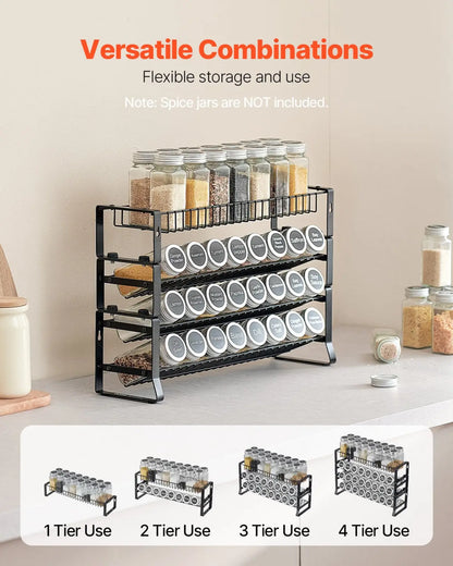 3-tier Metal Spice Rack Organizer