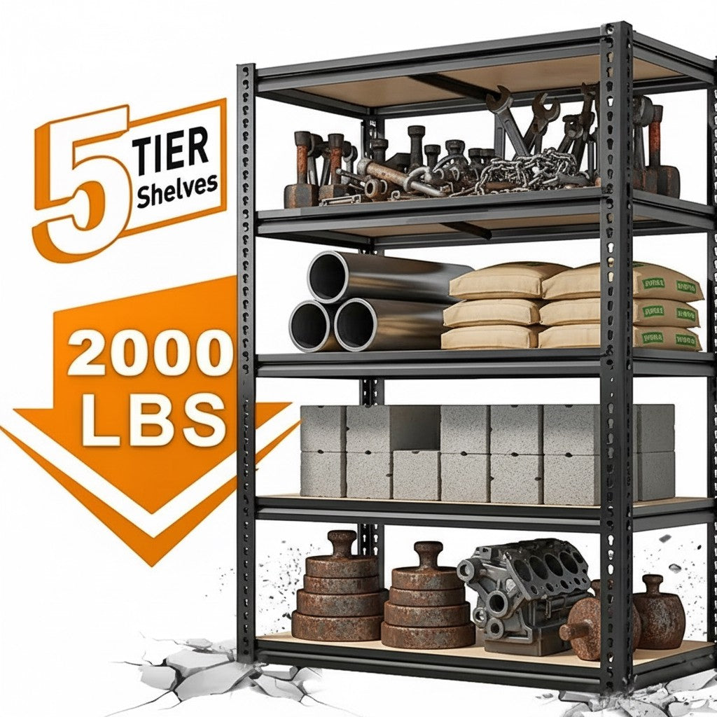 Heavy Duty Metal Garage Shelving Rack