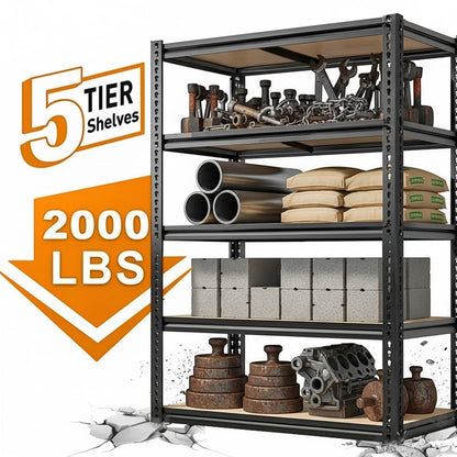 Heavy Duty Metal Garage Shelving Rack
