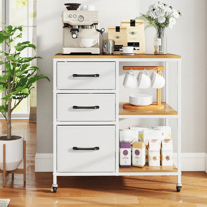 3 Drawer Mobile File Cabinet
