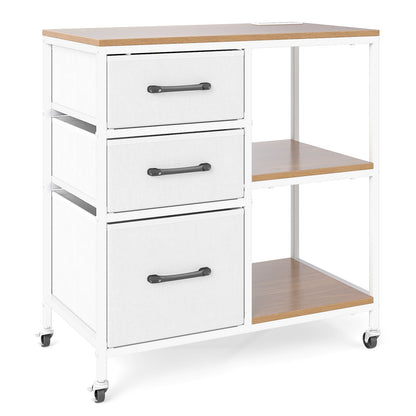 3 Drawer Mobile File Cabinet