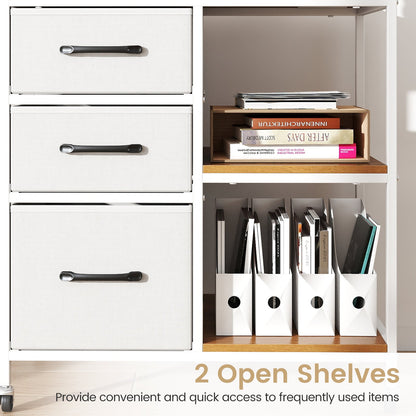 3 Drawer Mobile File Cabinet