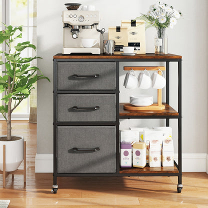 3 Drawer Mobile File Cabinet