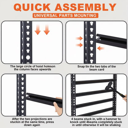 Heavy Duty Metal Garage Shelving Rack