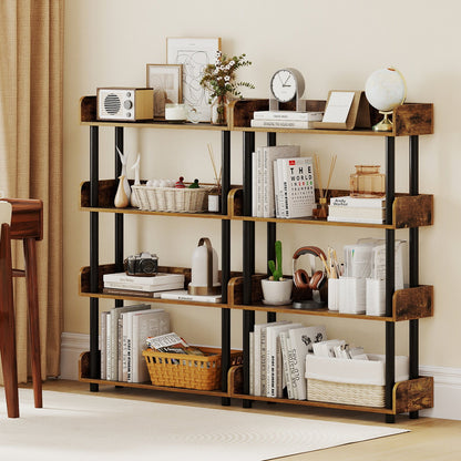 4-Tier Bookshelf Open Bookcase