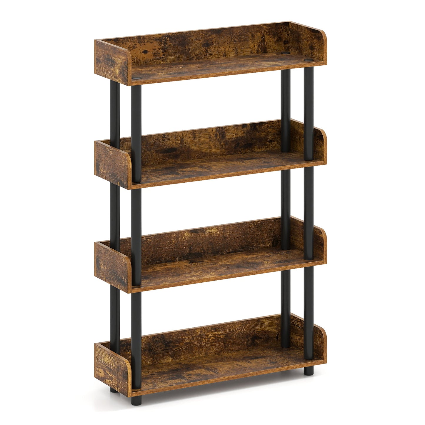 4-Tier Bookshelf Open Bookcase