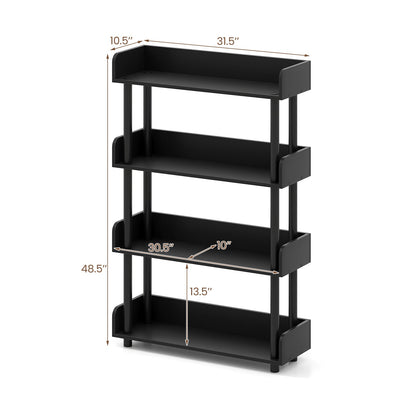 4-Tier Bookshelf Open Bookcase